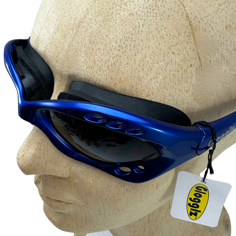 Glogglz® Cudaz Swim Goggles – Blue | UV400 Protection, Anti-Fog & Adjustable Strap – Diving glasses | Glogglz