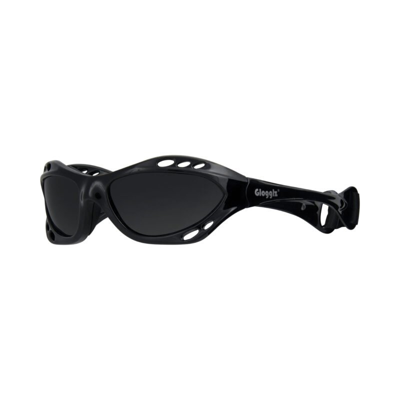 Glogglz® Rayz Polarised Sports Sunglasses – Black | UV400 Protection, Anti-Fog & Secure Fit – Sunglasses | Glogglz