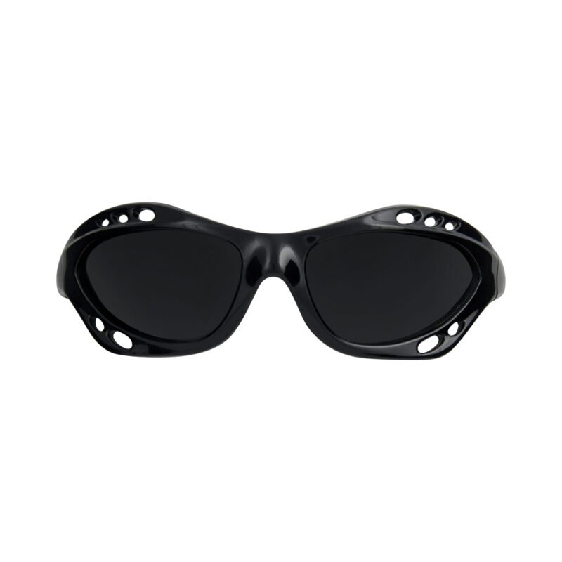 Glogglz® Rayz Polarised Sports Sunglasses – Black | UV400 Protection, Anti-Fog & Secure Fit – Sunglasses | Glogglz