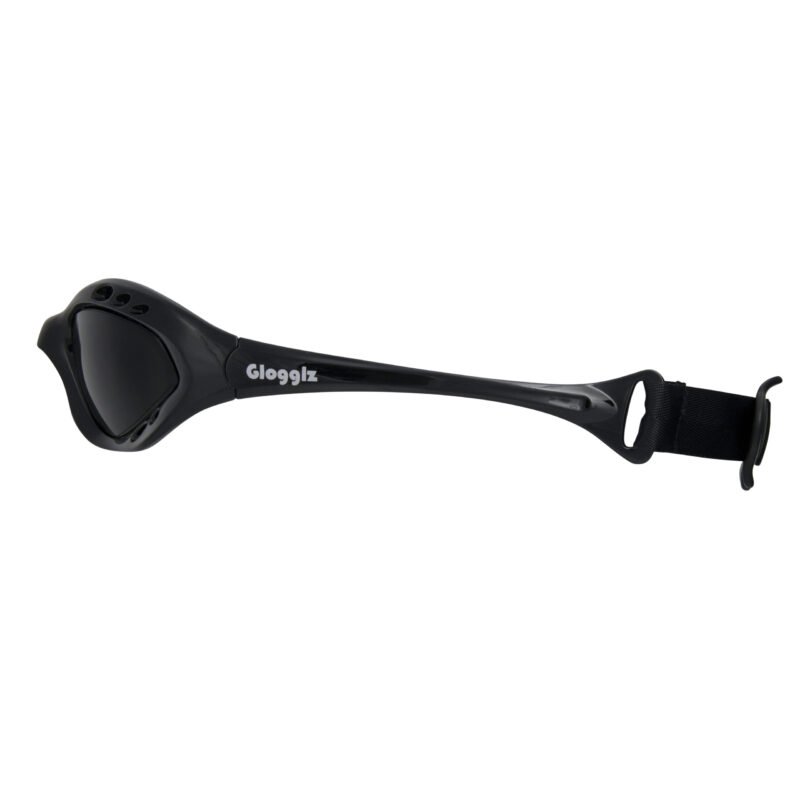 Glogglz® Rayz Polarised Sports Sunglasses – Black | UV400 Protection, Anti-Fog & Secure Fit – Sunglasses | Glogglz