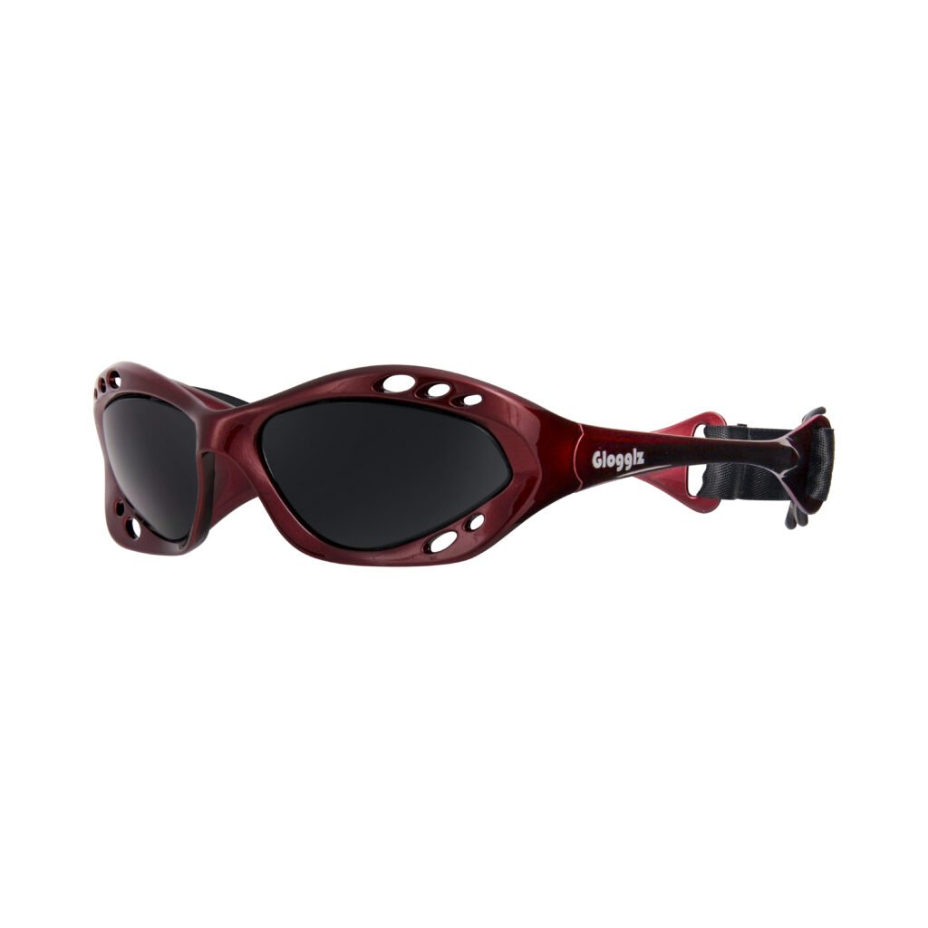 Glogglz® Cudaz Swim Goggles – Red | UV400 Protection, Anti-Fog & Adjustable Strap
