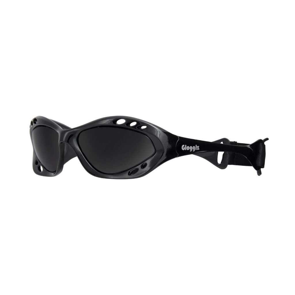 Glogglz® Cudaz Swim Goggles – Black | UV400 Protection, Anti-Fog & Adjustable Strap