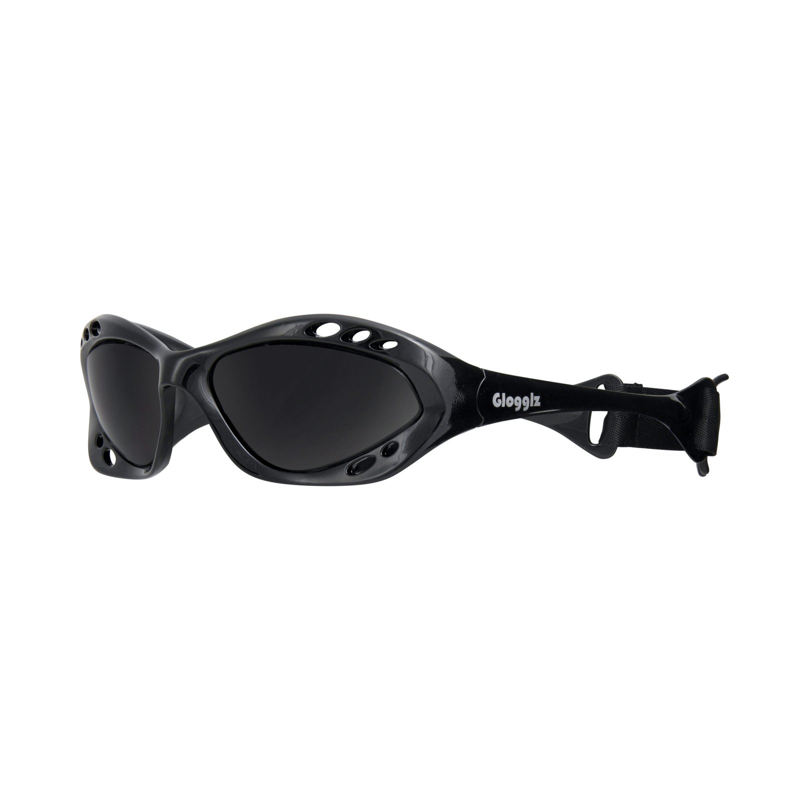Glogglz® Cudaz Swim Goggles – Black | UV400 Protection, Anti-Fog & Adjustable Strap