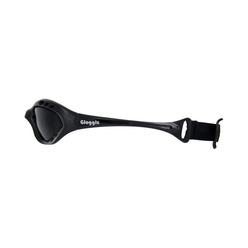 Glogglz® Cudaz Swim Goggles – Black | UV400 Protection, Anti-Fog & Adjustable Strap – Diving glasses | Glogglz
