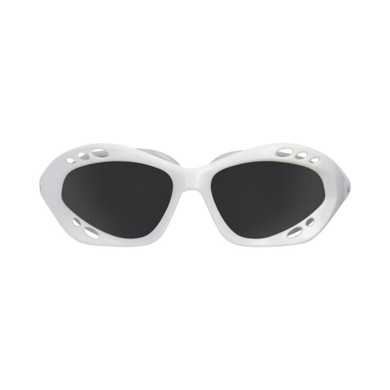 Glogglz® Cudaz Swim Goggles – White | UV400 Protection, Anti-Fog & Adjustable Strap – Diving glasses | Glogglz