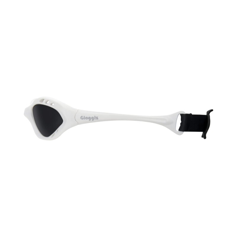 Glogglz® Cudaz Swim Goggles – White | UV400 Protection, Anti-Fog & Adjustable Strap – Diving glasses | Glogglz