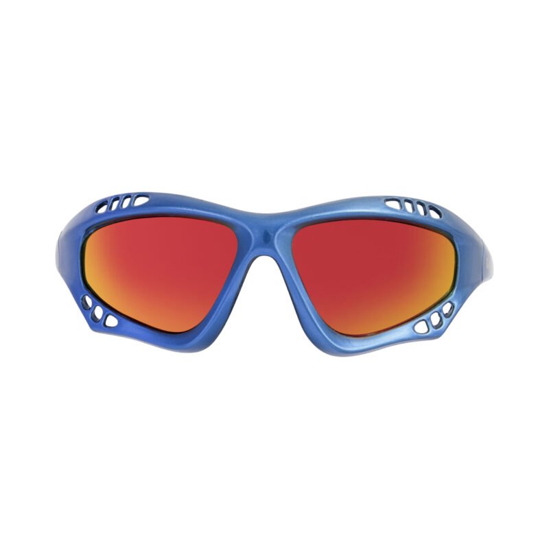 Glogglz® Finz Polarised Sports Sunglasses – Blue | UV400 Protection, Anti-Fog & Secure Fit – Sunglasses | Glogglz