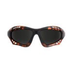 Glogglz® Finz Polarised Sports Sunglasses – Brown / Leopard | UV400 Protection, Anti-Fog & Secure Fit