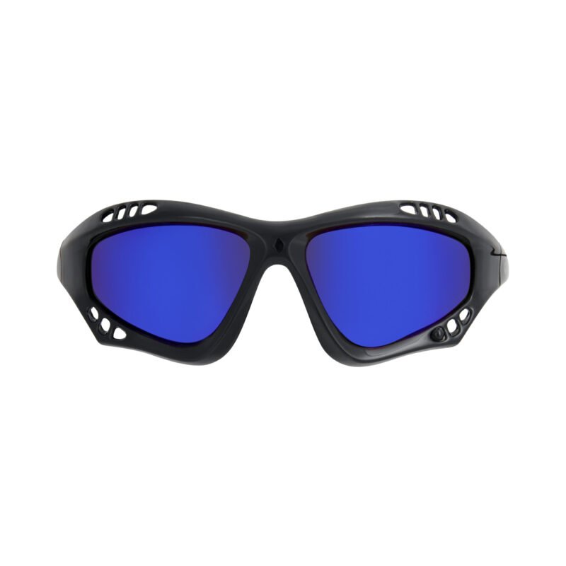 Glogglz® Finz Polarised Sports Sunglasses – Black | UV400 Protection, Anti-Fog & Secure Fit – Sunglasses | Glogglz