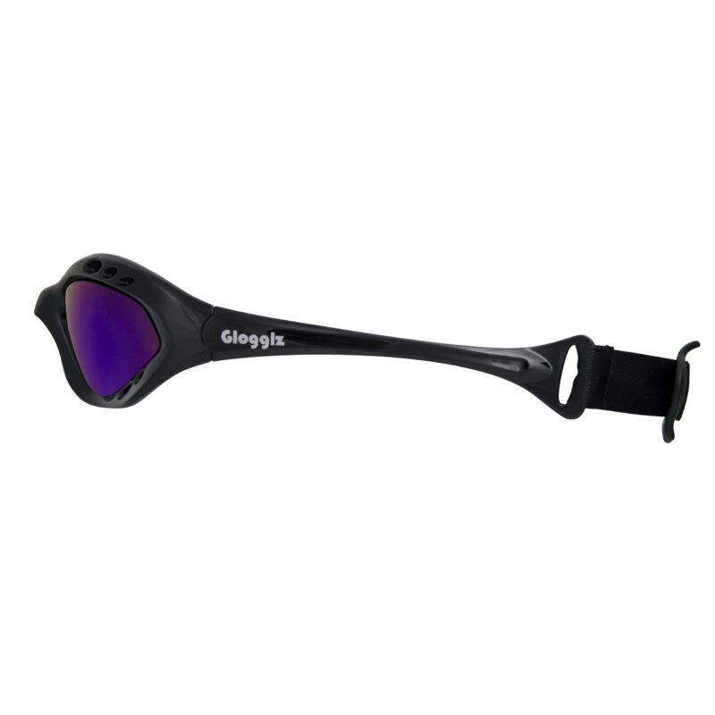 Glogglz® Finz Polarised Sports Sunglasses – Black | UV400 Protection, Anti-Fog & Secure Fit – Sunglasses | Glogglz