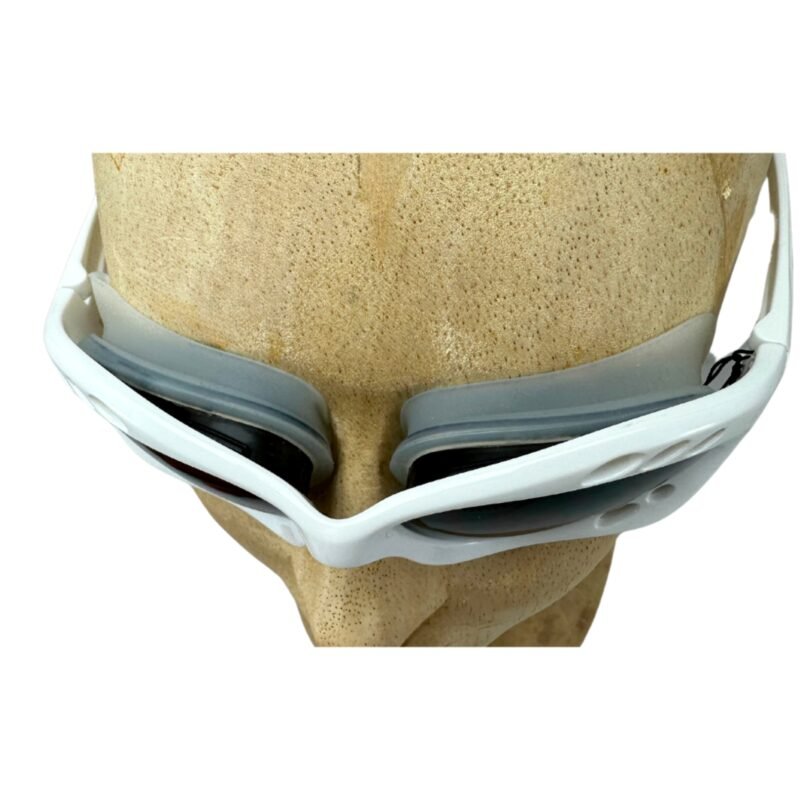 Glogglz® Cudaz Swim Goggles – White | UV400 Protection, Anti-Fog & Adjustable Strap – Diving glasses | Glogglz