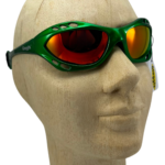Glogglz® Rayz Polarised Sports Sunglasses – Green | UV400 Protection, Anti-Fog & Secure Fit